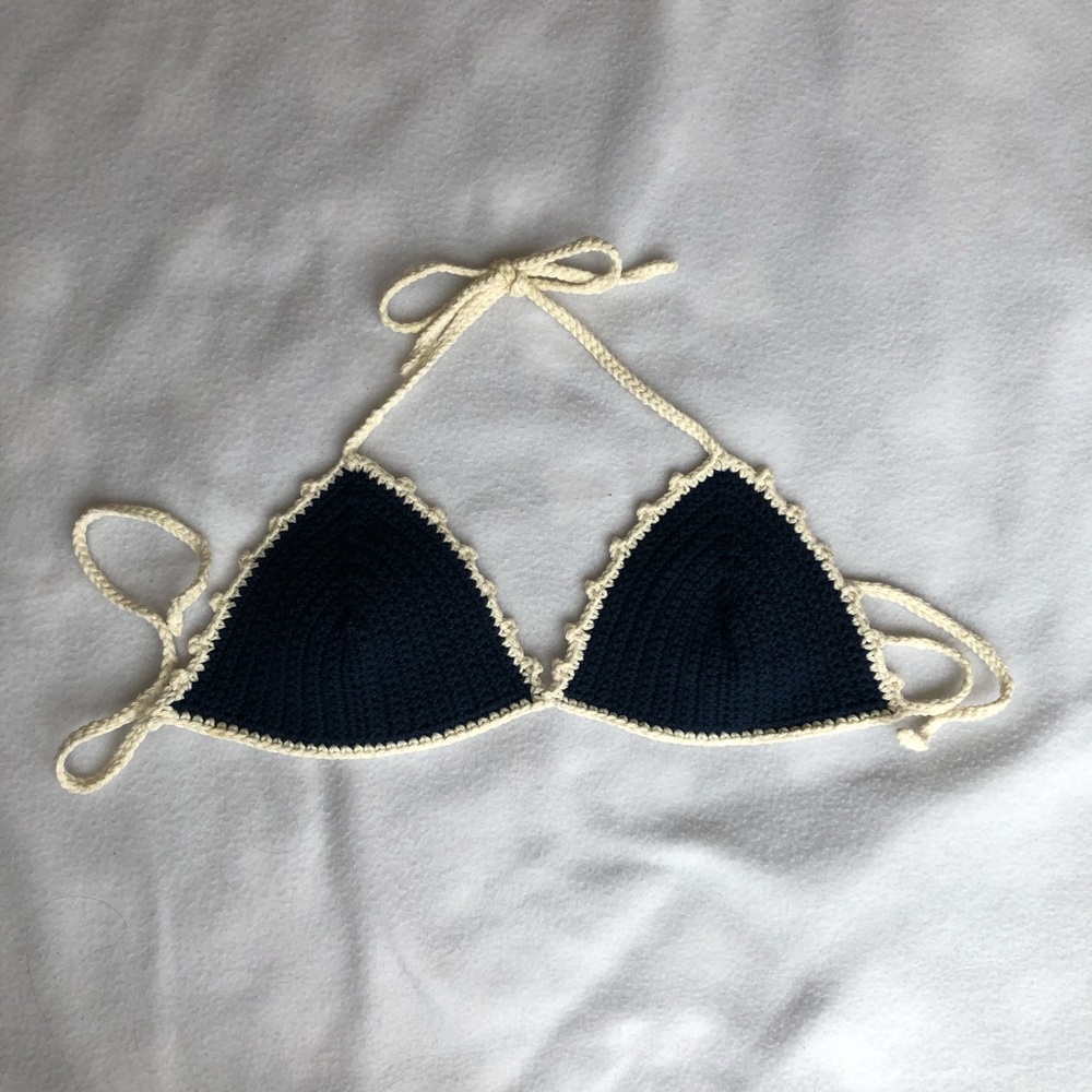 homemade crochet bikini top